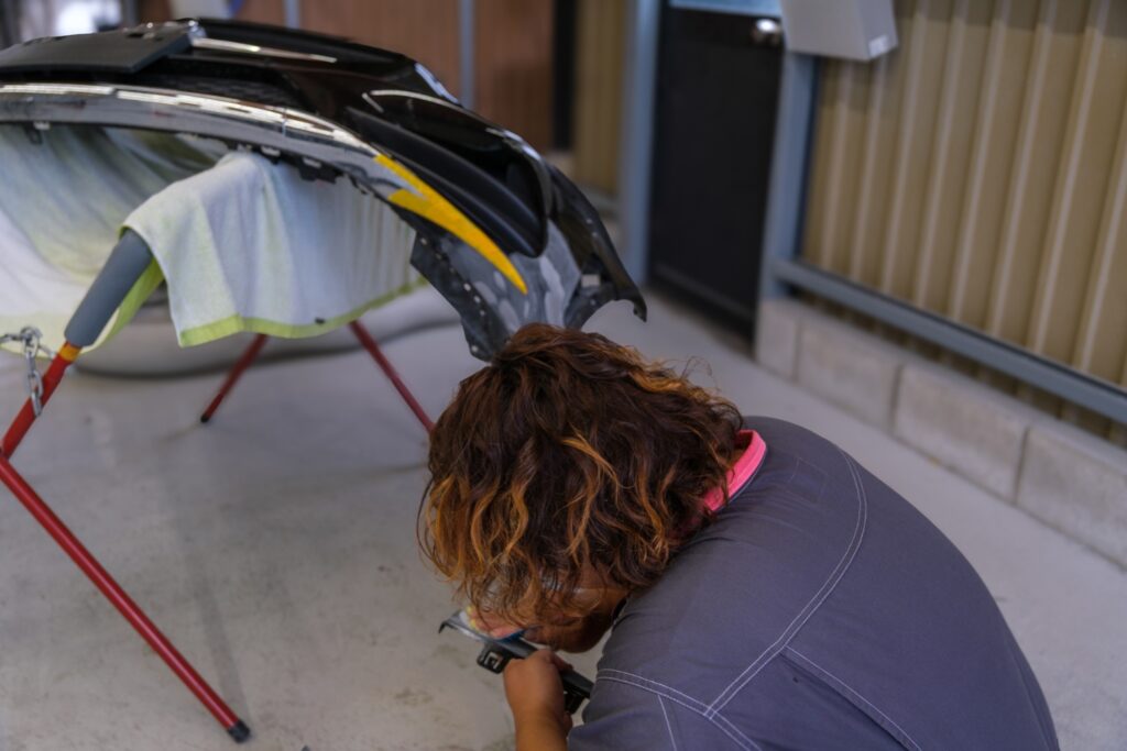 作業中の写真です